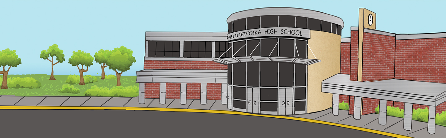 رسم توضيحي لمدرسة مينيتونكا الثانوية