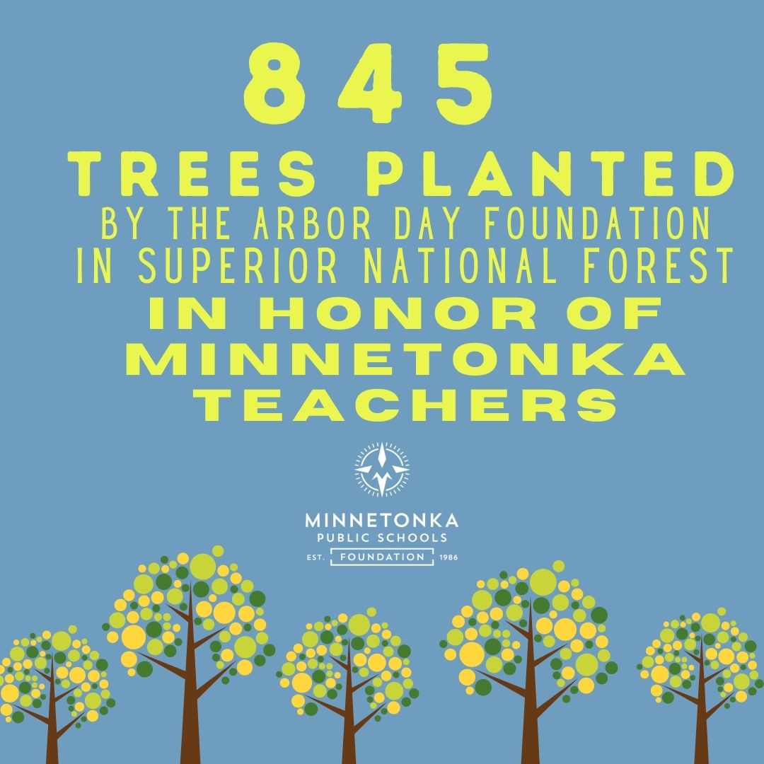 845 Trees Planted in Honor of Minnetonka Teachers